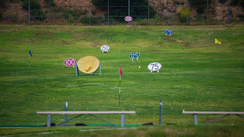 Ornaments on driving range