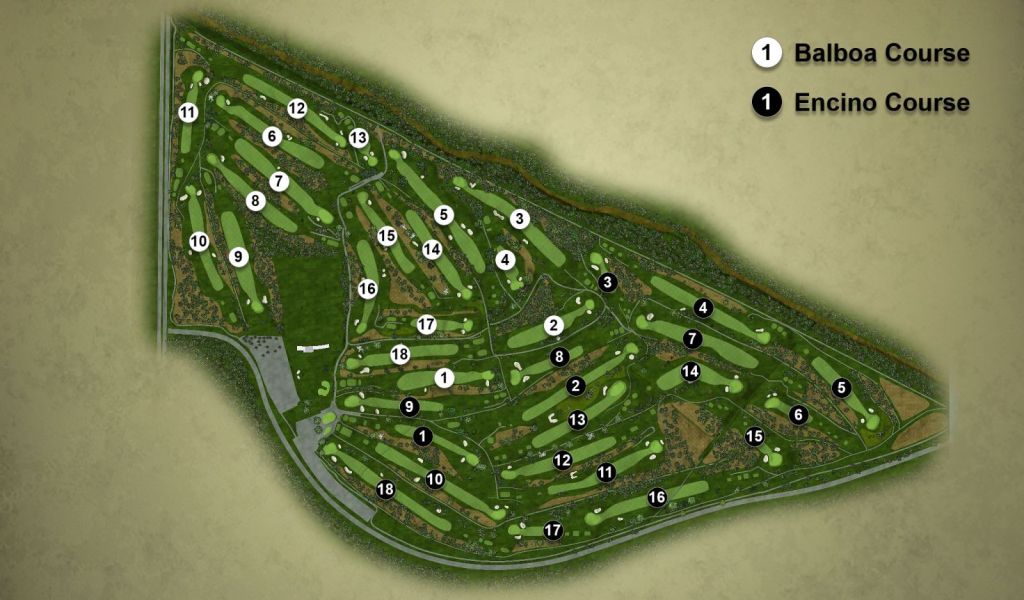 Encino Course Map