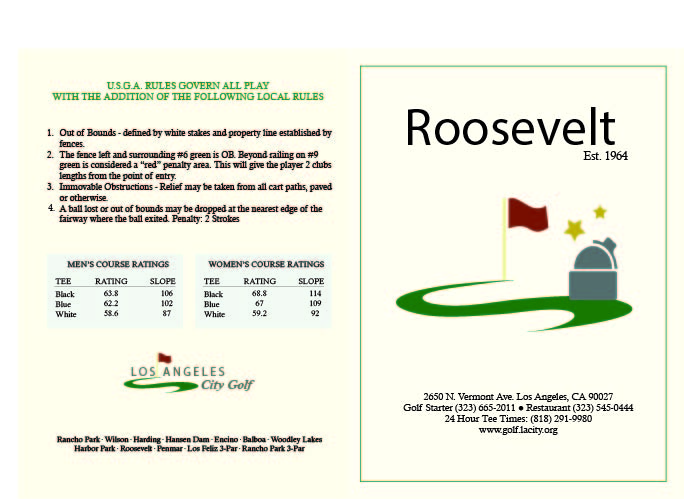 Roosevelt Golf Course L A City Golf Courses Roosevelt Golf Course L A City Golf Courses