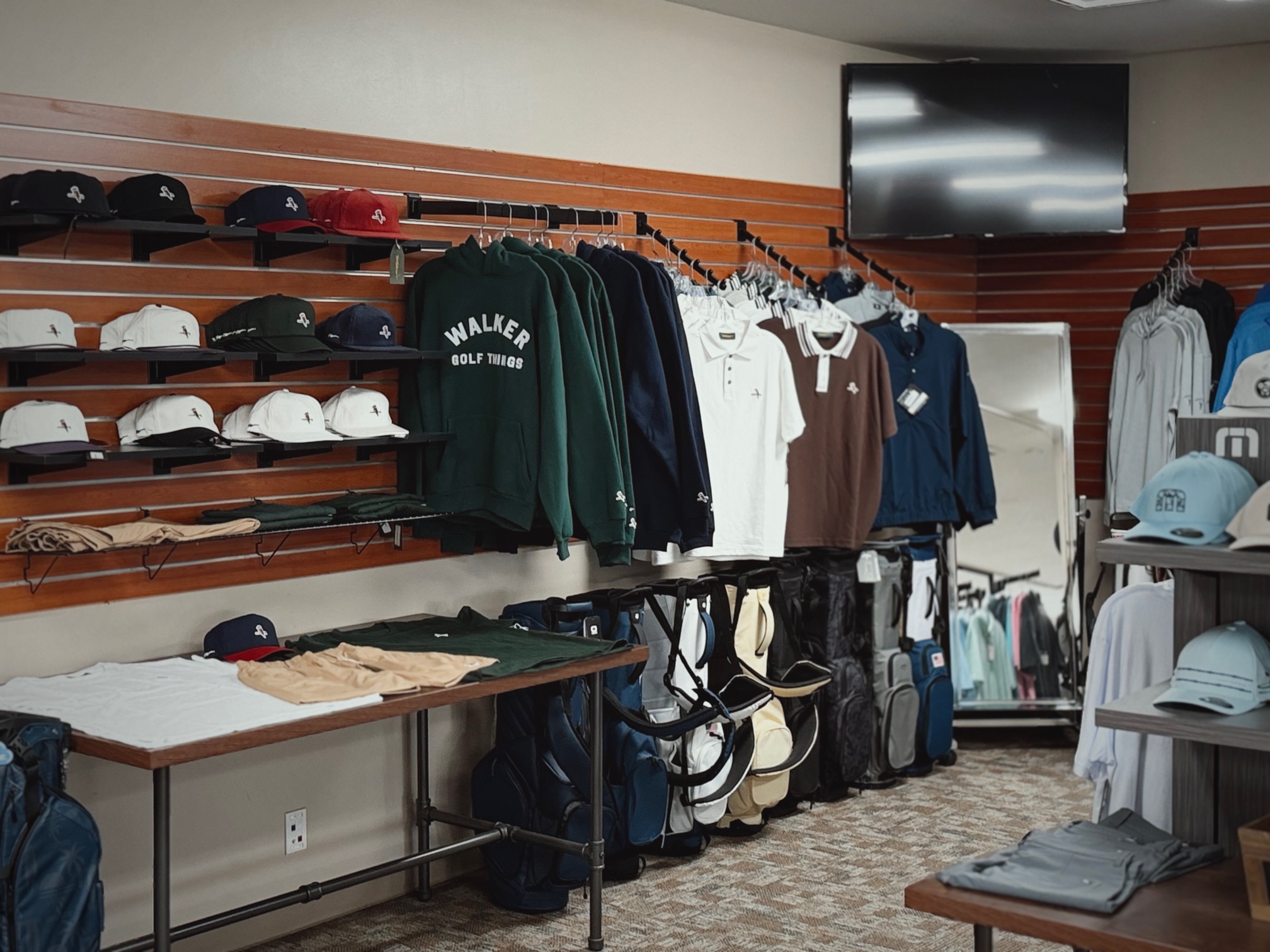 Pro shop of golf course